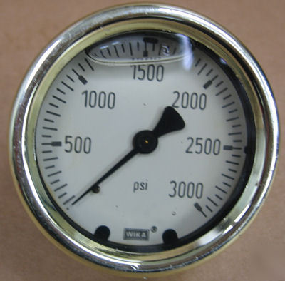 Wika hydraulic filled liquid gage 0-3000 psi gauge