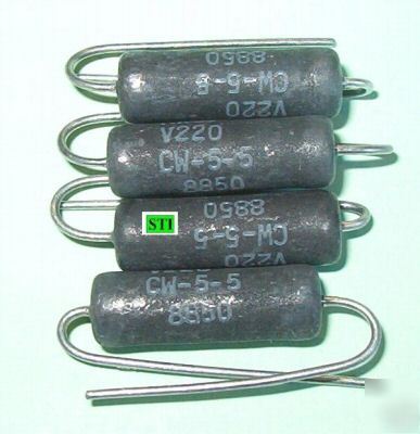 22 ohm 5W - 5% resistors 5 watt dale lot of 4