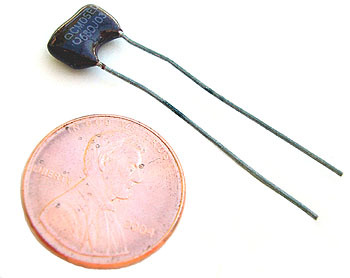 Radial dipped mica capacitors ~ 68PF 500V 5% dip (10)