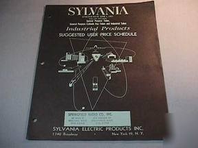 Vintage sylvania industrial prod. user price