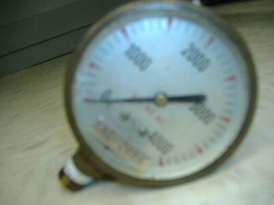 Southern oxygen company 0-4000 steam pressure gauge
