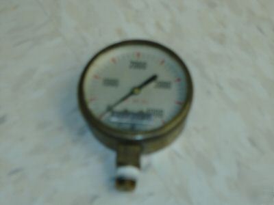 Southern oxygen company 0-4000 steam pressure gauge