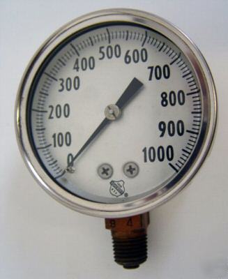 Ashcroft 1000 psi stainless steel pressure gauge