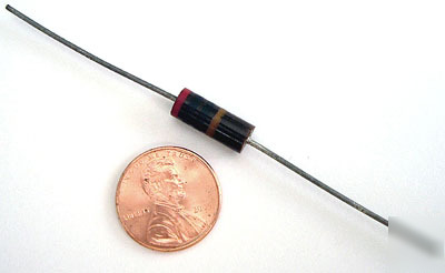Allen bradley carbon comp resistors 1W 20 ohm 5% (10)