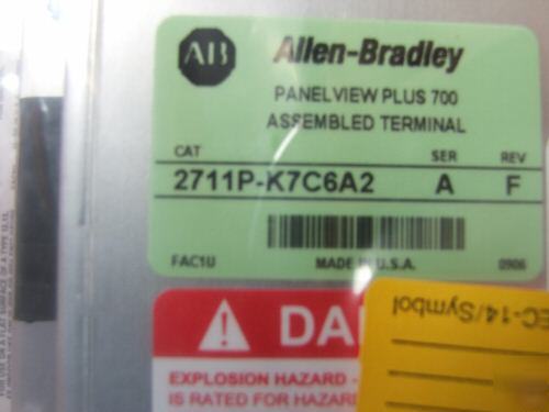 Factory sealed allen bradley 2711P-K7C6A2 a 2711PK7C6A2