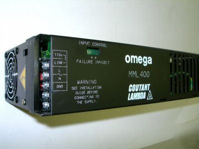 New omega power supply mml 400 coutant lambda