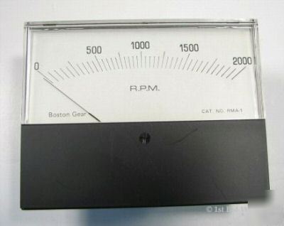 New boston gear rma-1 analog meter 0-2000 rpm