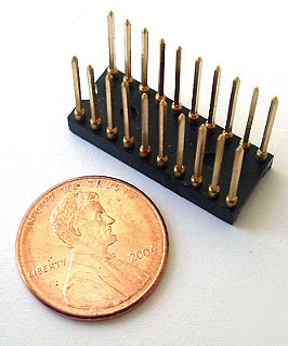 Wire wrap ic sockets ~ 20 pin ~ machine tooled gp (4)