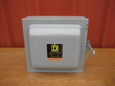 Square d 82352 double throw safety switch 60 amp type 1