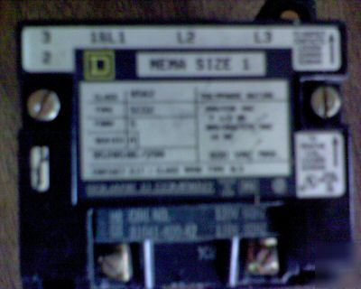 Square d full voltage contactors-nema rated type 8502