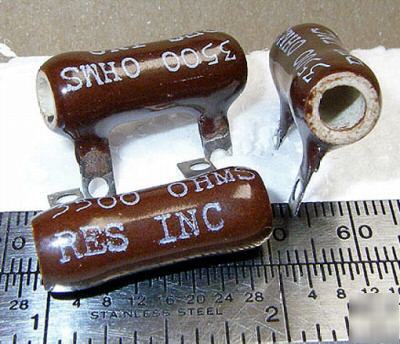3.5 kohm 5% @ 5 w tubular wirewound resistors (20 pcs)