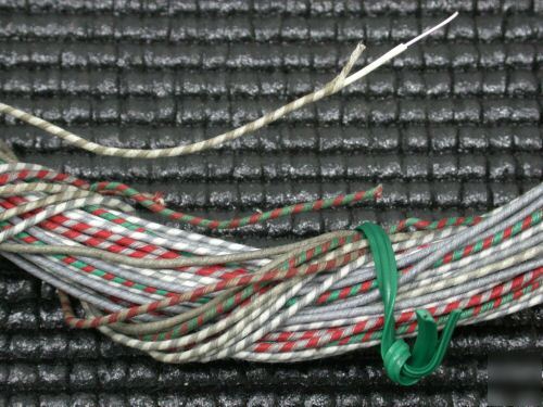 New we 22AWG cloth wire 100 feets vintage 1950's as 