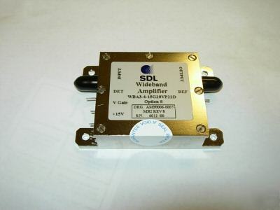 Sdl wideband amplifier WBA3-4-15G28VP22D 10G driver