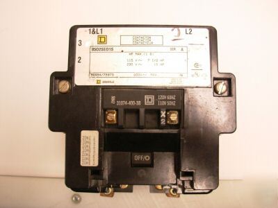 Square d ac magnetic contactor 8502SE size 3 600V 90A