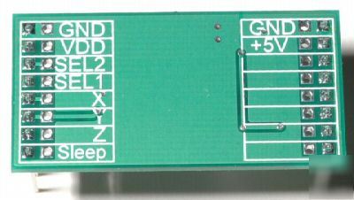 MMA7260 3-axis g meter accelerometer prototype pcb usa