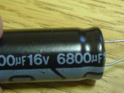 10PCS nich.16V 6800UF high temp 105C radial capacitors 
