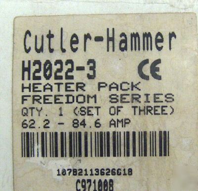 Cutler-hammer H2022-3 heater pack std tripp class 20 
