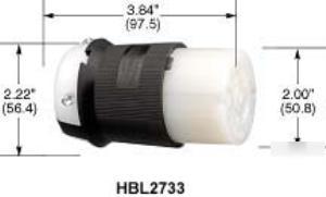 Hubbell HBL27CM43 twist-lock chem-marine connector