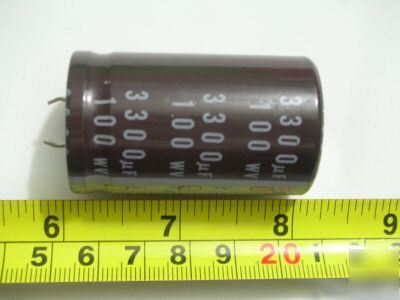 2PCS, 100V 3300UF snap in audio capacitor 