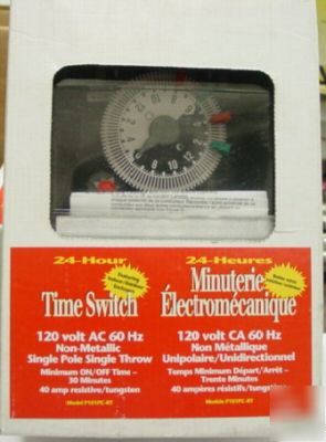 New 24 hour electromechanical time switch 120 volt ac 
