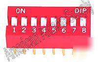 New 8 position dip switch, electrical, arcade, 8 liner