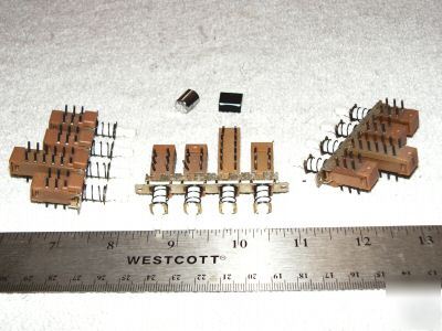 Lot of 4 gang push button switches 