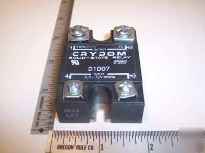 Crydom relay solid state 100VDC 7-40A dc control D1D07