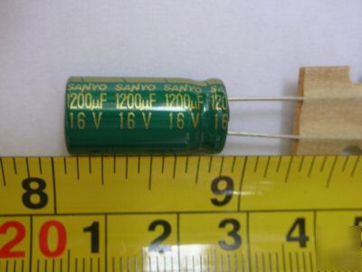 50PCS, sanyo 16V 1200UF radial electrolytic capacitor