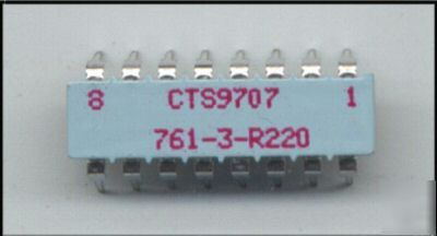 761-3-R220 / resistor network 8 resistor 220 ohm 16 pin