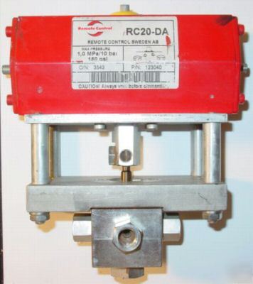 Butech RC20-da double-acting actuator w/4K103 4WY valve