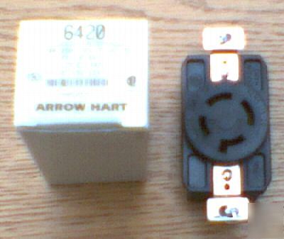 New arrow hart 6420 20 amp 250 volt L15-20R receptacle