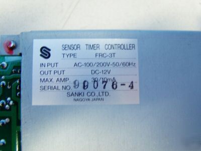 Sanki sensor timer controller m/n: frc-3T - used