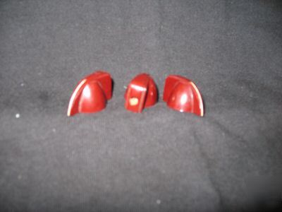 Vintage chicken head knobs from masco amp 1950 red 