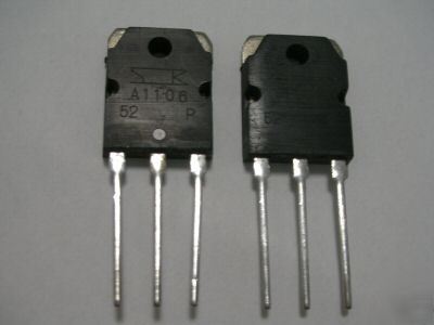 10, sanken pnp 2SA1106 A1106 power amp transistor to-3P