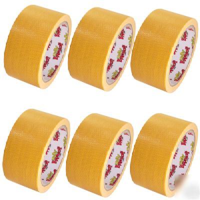 6 rolls school bus yellow duct tape 2