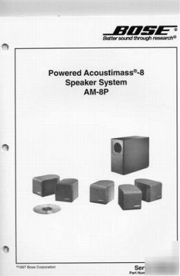 Bose service manual AM8 AM8P powered speaker system