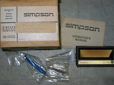 Simpson dc millivolts digital panel meter model 2865