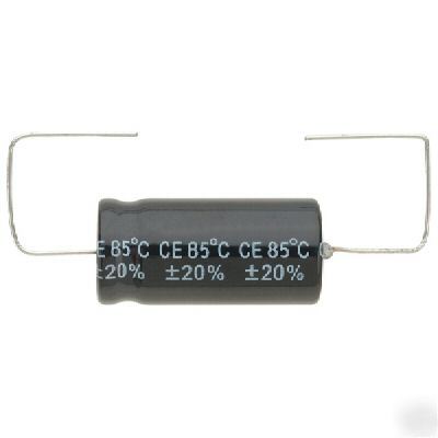 100UF 450V 85 deg axial electrolytic capacitors x 10 