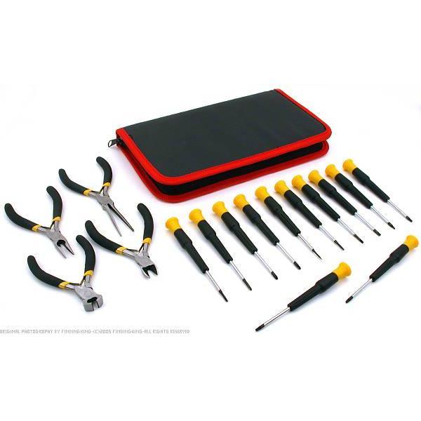 16 precision screwdrivers pliers electronics tools