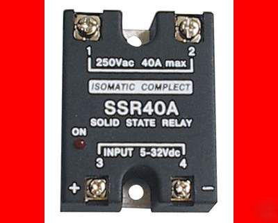 New solid state relay ssr 40A 24~250VAC input 5~32VDC