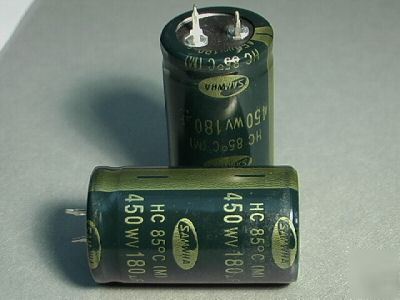 180UF 450V capacitor for tube amp ham radio lot of 2