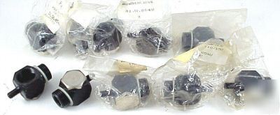 Lot of 10 piab 31.50.054U angle adapters 90 degree nos