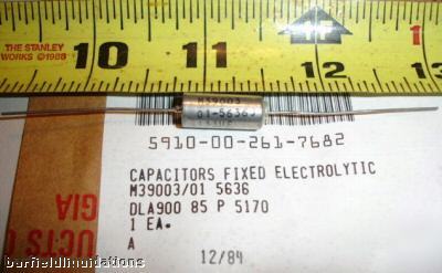 New lot 250 fixed ele capacitors p/n: M39003/01 5636