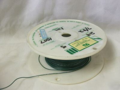 Spool of green wire 24AWG 7/32 stranding