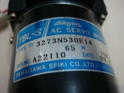 Tamagawa tbl-s type ts 3273N530E14 ac servo motor 65W