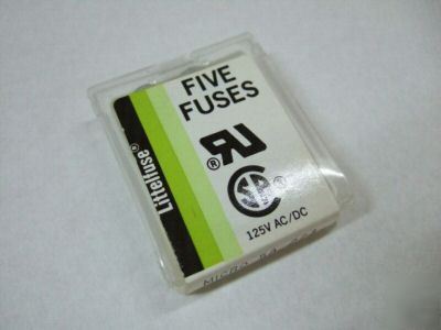 Littlefuse box of 5 micro fuses 125V ac/dc 5A 273 fuse