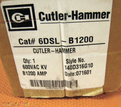 New cutler hammer 6DSL-B1200 fuse 6DSLB1200 1200 amp
