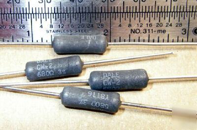 680 ohms 3% @ 2W wirewound power resistor s (25 pcs)