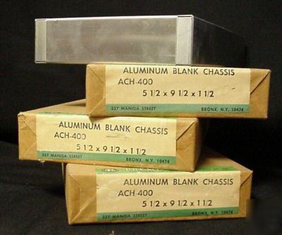 Aluminum blank chassis (project boxes)