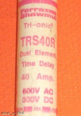 New shawmut trs-40-r tri-onic fuse TRS40R frs-r-40